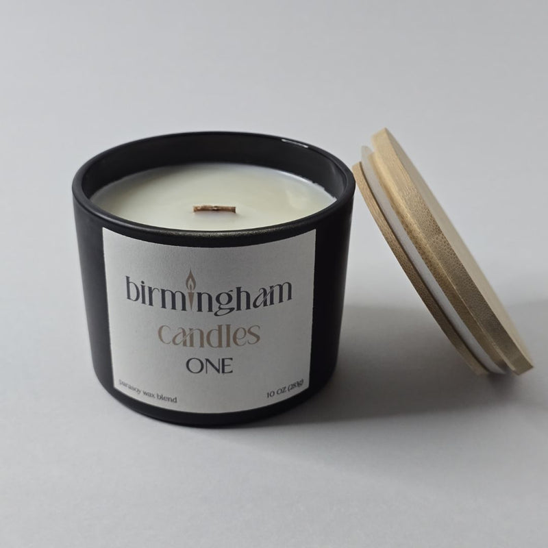 ONE Scented Parasoy Candle – Lavender & Warm Wood Soy Blend Fragrance