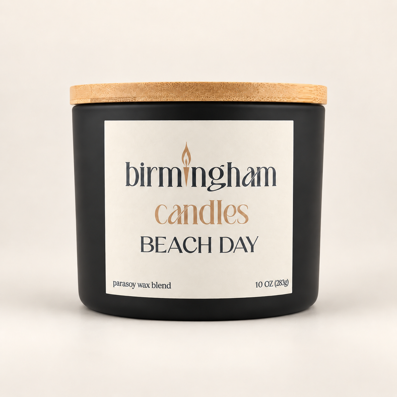 Beach Day Scented Parasoy Candle – Luxury Ocean Air & Sea Salt Fragrance
