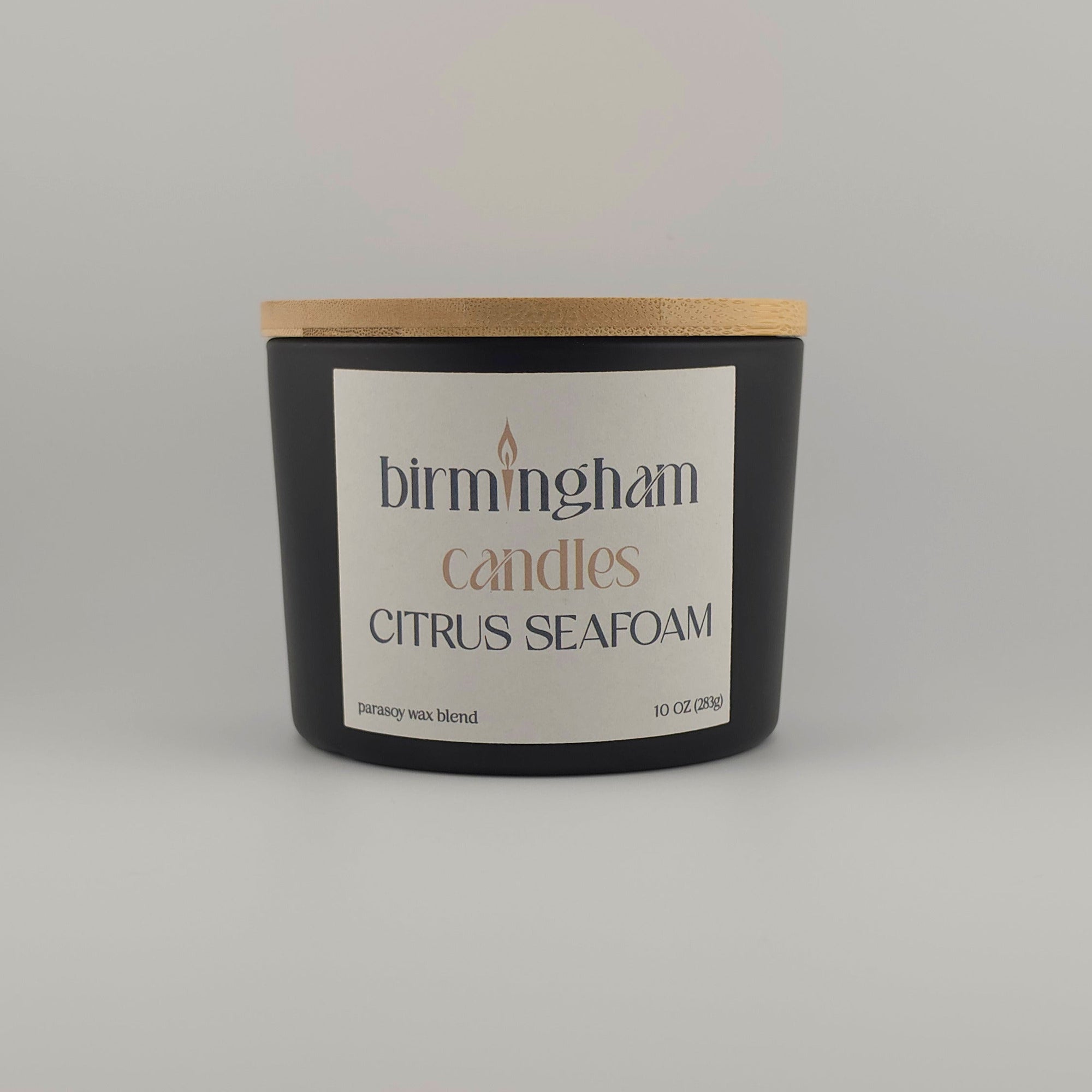 Citrus Seafoam Scented Parasoy Candle – Luxury Coastal Citrus Fragrance