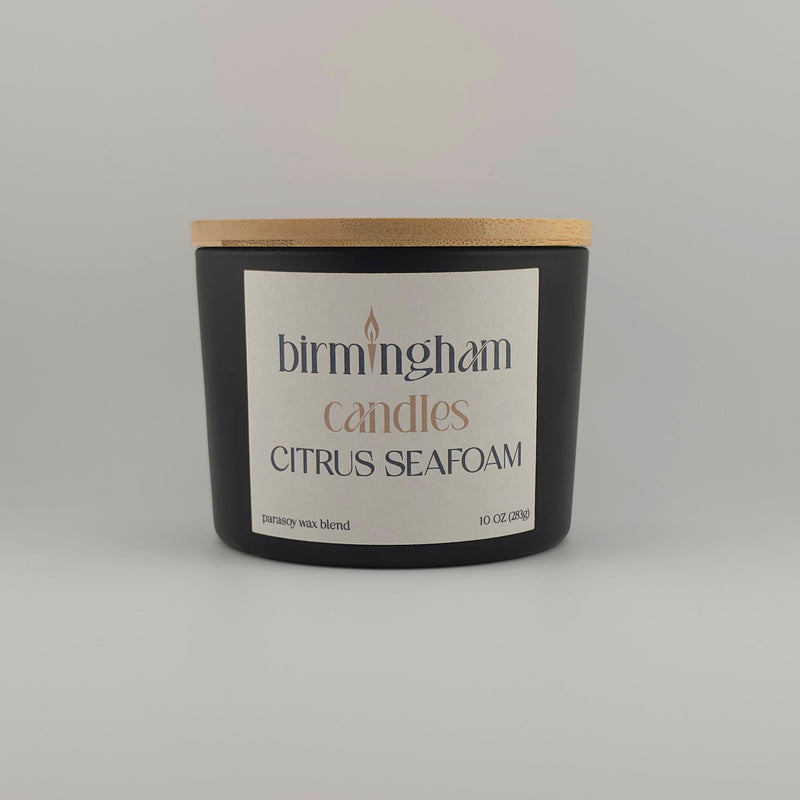 Citrus Seafoam Scented Parasoy Candle – Luxury Coastal Citrus Fragrance