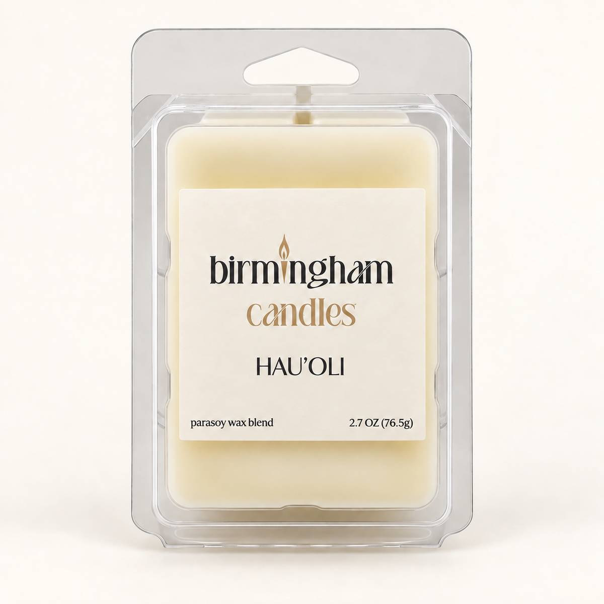 HAU'OLI Scented Parasoy Wax Melts – Jasmine & Soft Wood Blend Fragrance