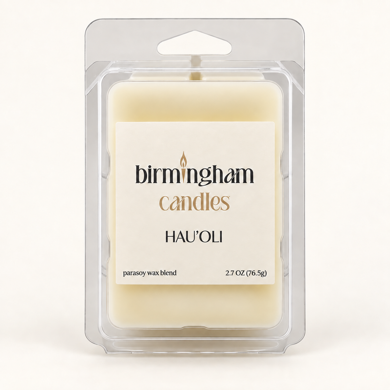 HAU'OLI Scented Parasoy Wax Melts – Jasmine & Soft Wood Blend Fragrance