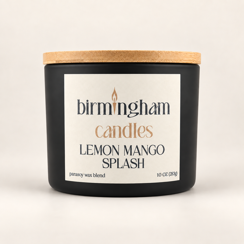 Lemon Mango Splash Scented Parasoy Candle – Tropical Citrus & Mango Fragrance